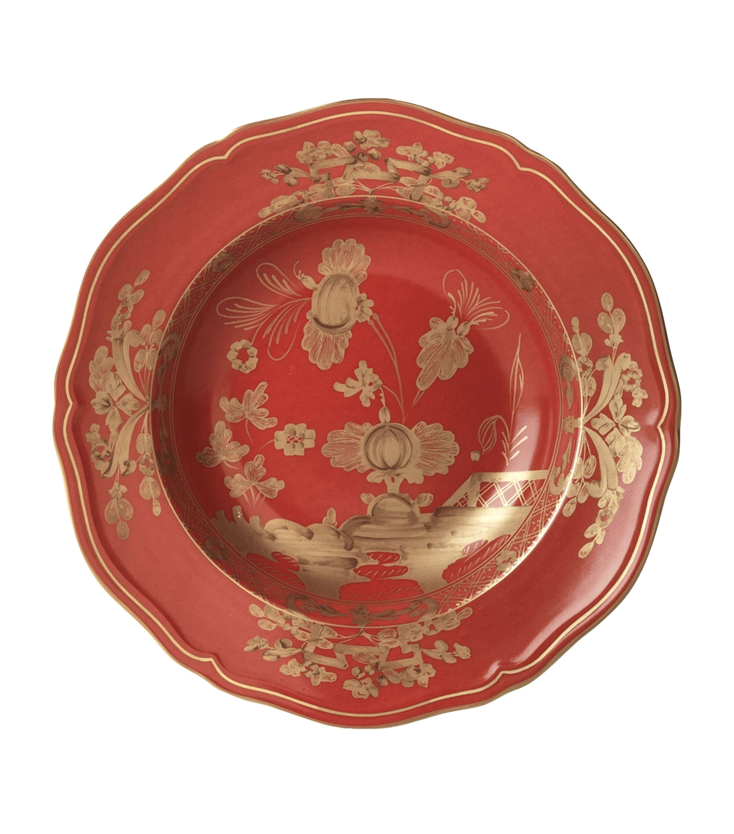 GINORI 1735 Oriente Italiano Rubrum soup plate 24cm, UK version