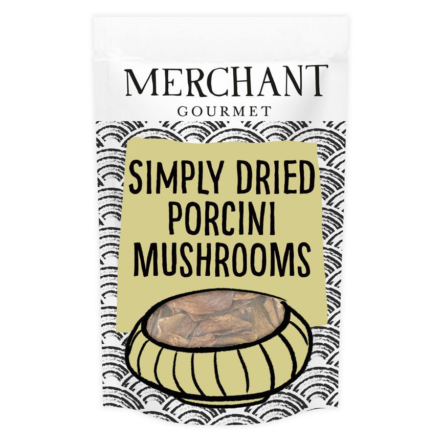 Merchant Gourmet Porcini Mushrooms Simply Dried GOODS ASDA   