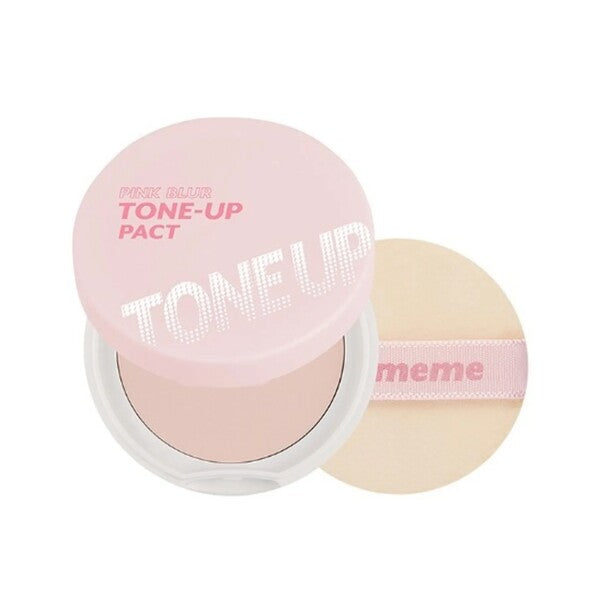 I'M MEME Pink Blur Tone-Up Pact pressed powder, imported from the UK