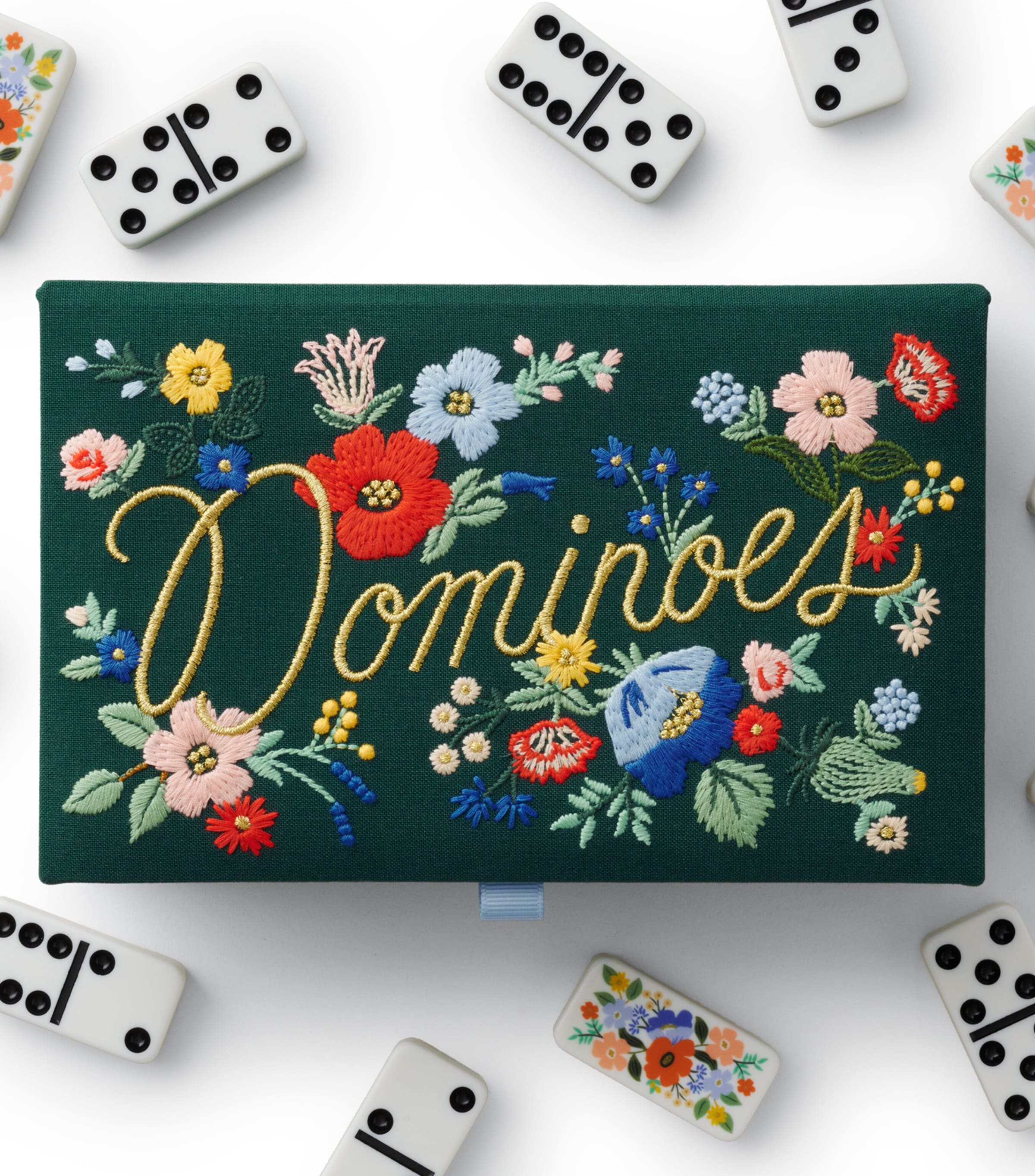 Jeu de dominos Rifle Paper Co. Strawberry Fields, importé du Royaume-Uni