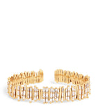 Suzanne Kalan half baguette rose gold diamond bangle - British product