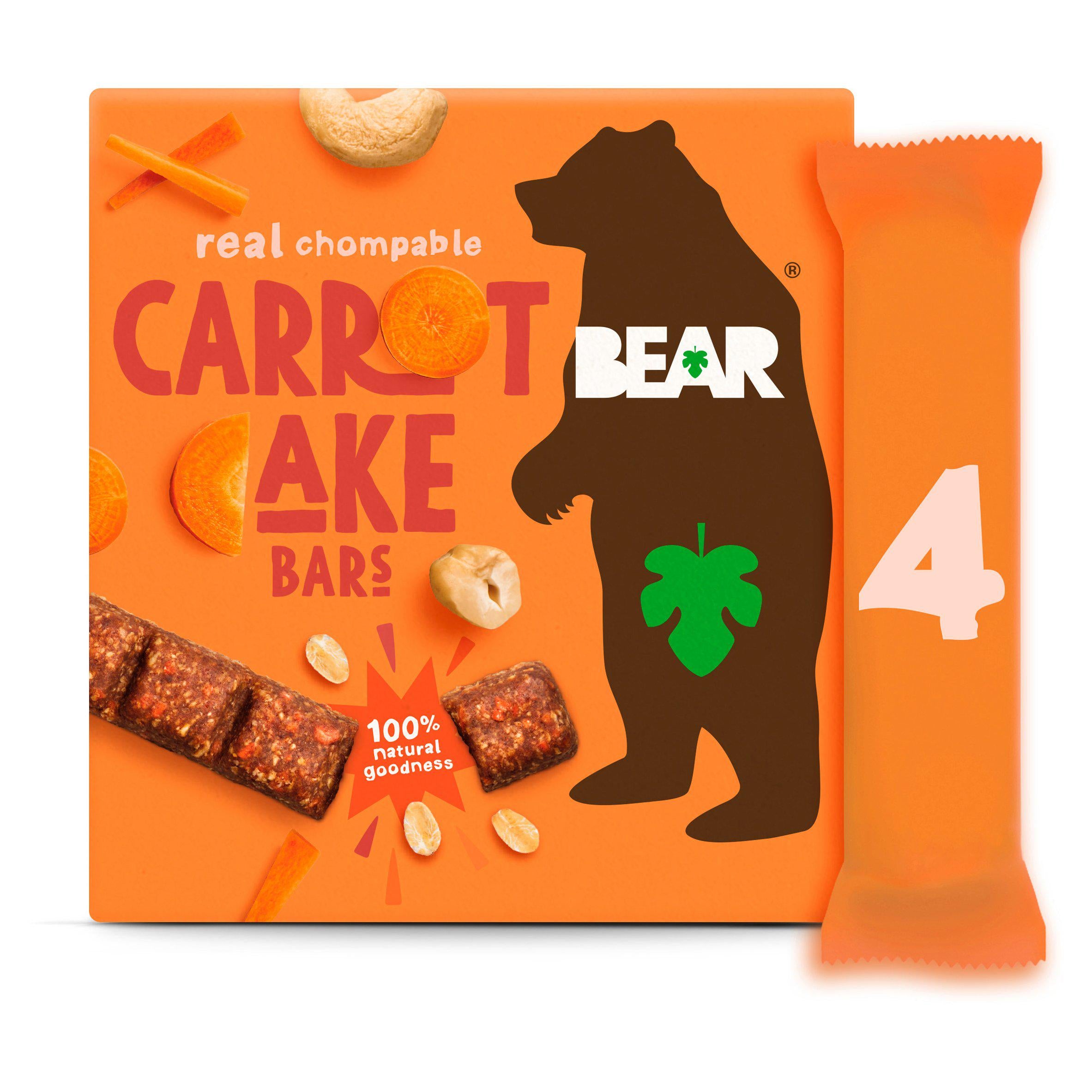 Bear Carrot Cake Bars  4x27g GOODS Sainsburys   