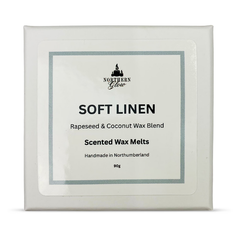 Scented wax melt Soft Linen 90g hand poured natural blend (British brand)