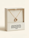 Cartier Trinity pendant necklace 18ct gold 0.25ct diamond (British brand)
