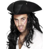 Smiffys pirate tricorn hat black, UK version