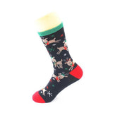 Cozy Noxxiez Soxxiez Christmas socks Black Rudolph (British brand)