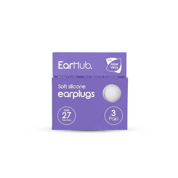 EarHub Soft Silicone Earplugs with Aloe Vera 3 Pair GOODS Superdrug   