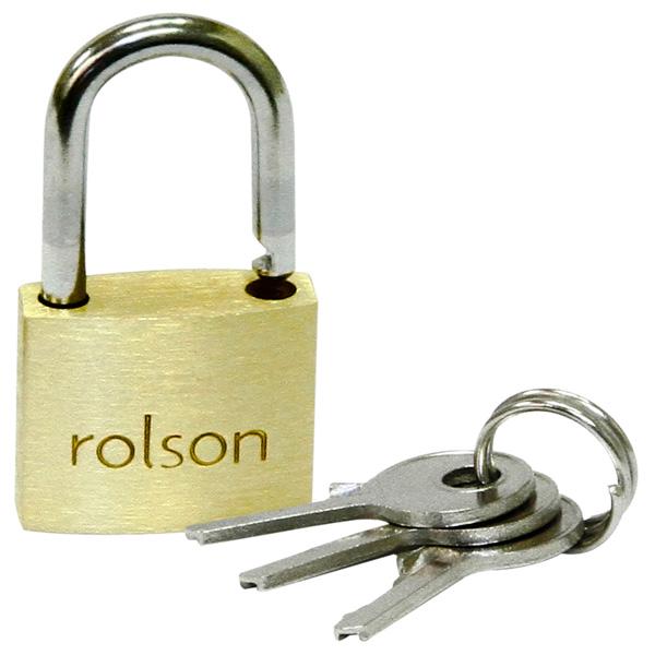 Rolson Brass Padlock 20mm 2pc