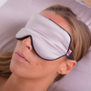 White Lotus Beauty 100% mulberry silk sleep mask, imported from the UK