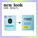Hask Argan Oil Repairing Deep Conditioner 50ml 5 pack, imported from the UK