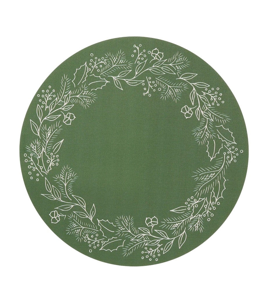 Chilewich x Martha Stewart wreath placemat 38cm - British product