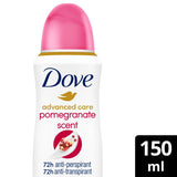 Dove Advanced Antiperspirant Deodorant Pomegranate 200ml GOODS Superdrug 150ML  