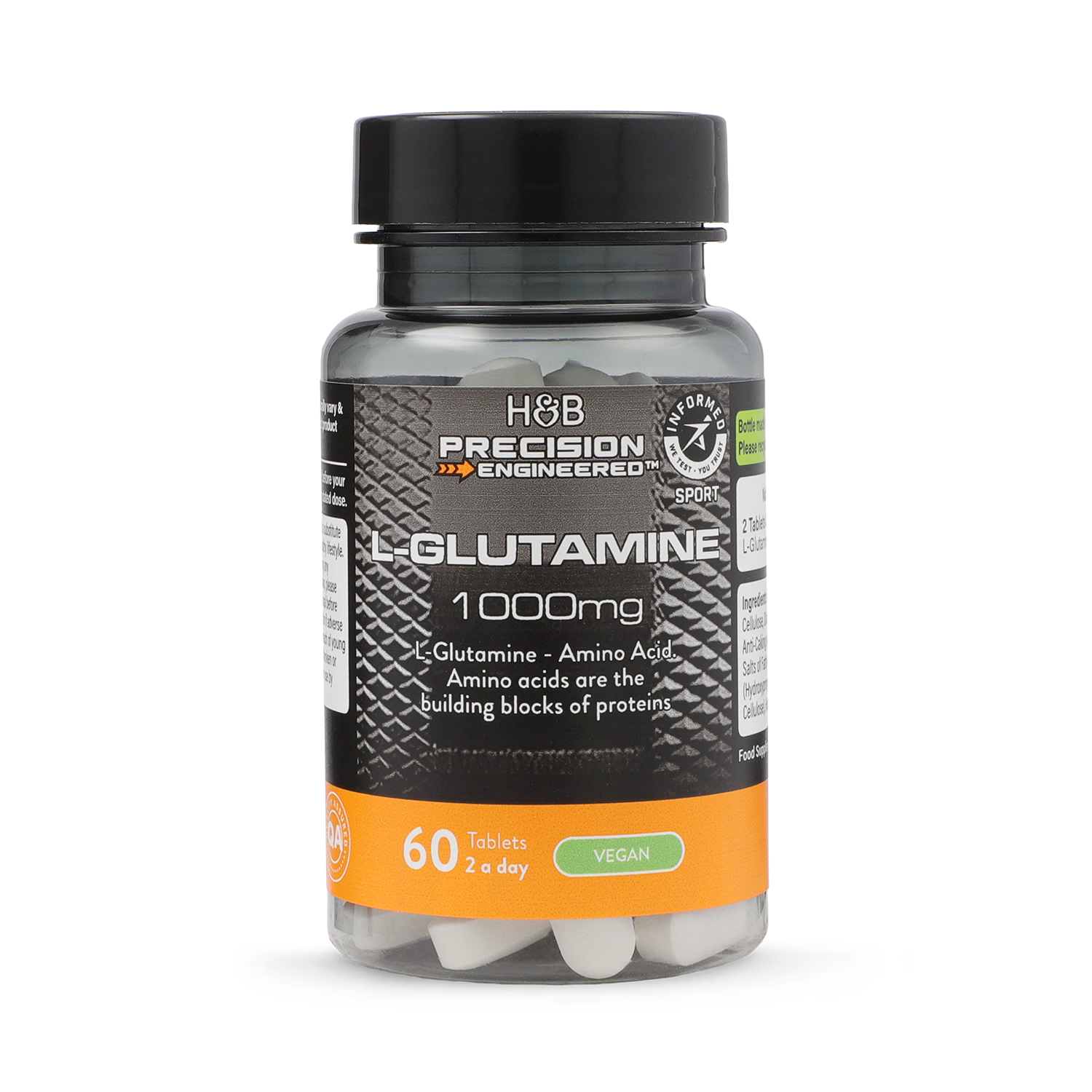 Precision Engineered L-Glutamine supplement 1000mg 60 tablets - British product