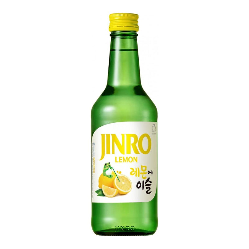 Jinro Lemon Soju lemon-flavoured 13% ABV (British brand)