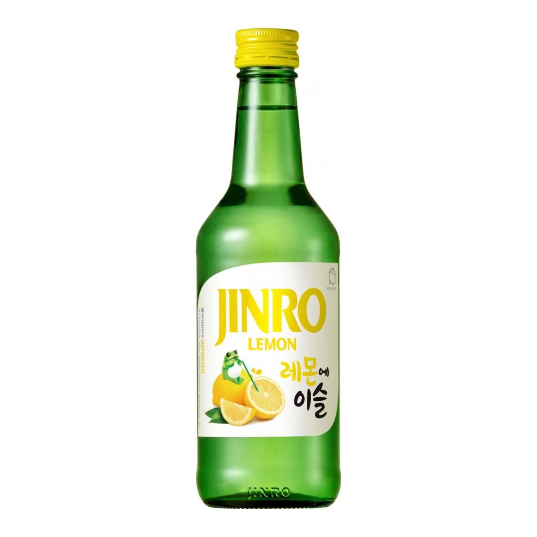 Jinro Lemon Soju lemon-flavoured 13% ABV (British brand)