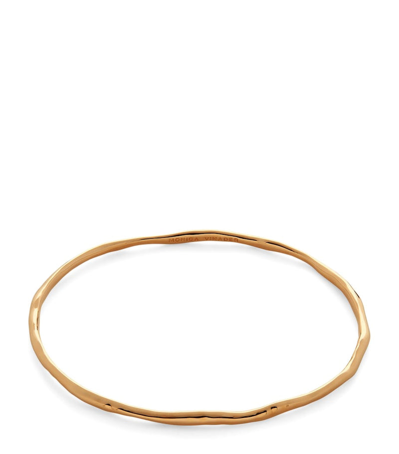 Monica Vinader gold vermeil Siren Muse bangle (British brand)