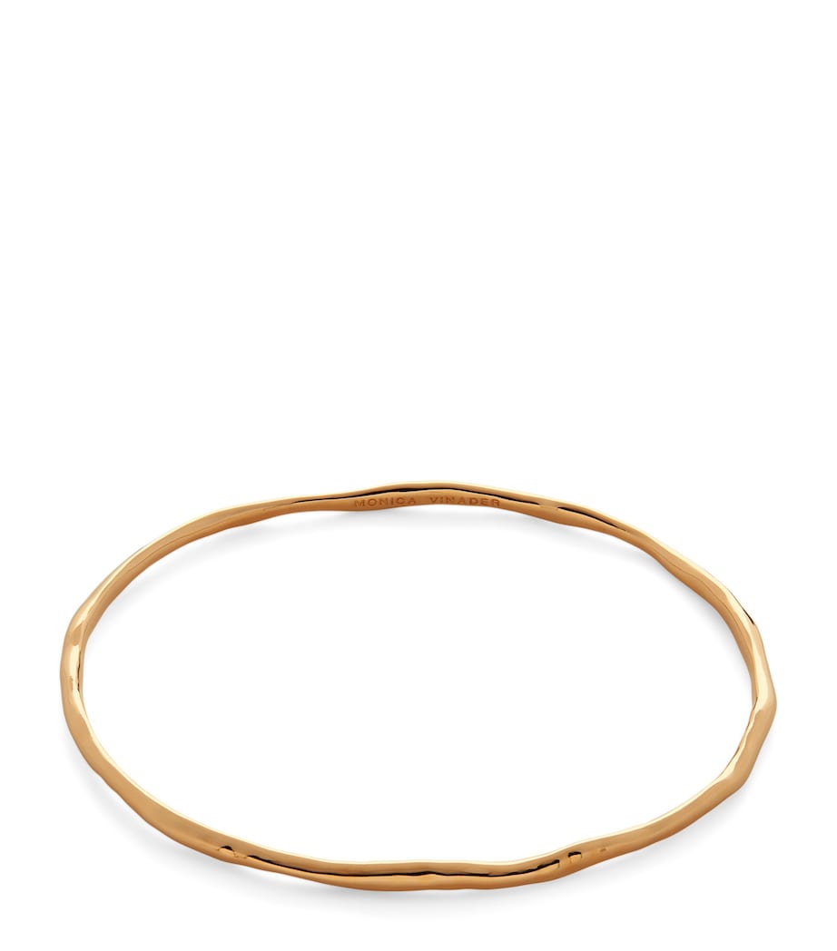 Monica Vinader gold vermeil Siren Muse bangle (British brand)