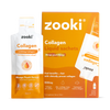 Zooki Marine Collagen Mango Peach 15ml sachet, imported from the UK