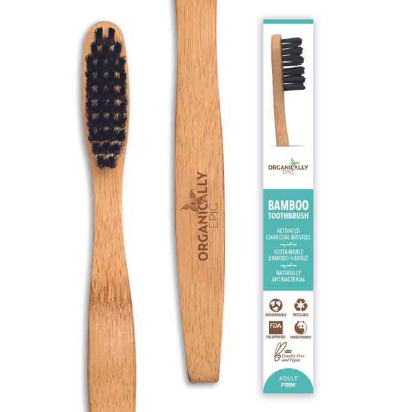 Organically Epic Adult Bamboo Toothbrush - medium bristle GOODS Superdrug   