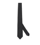 Giorgio Armani silk geometric jacquard tie - British product