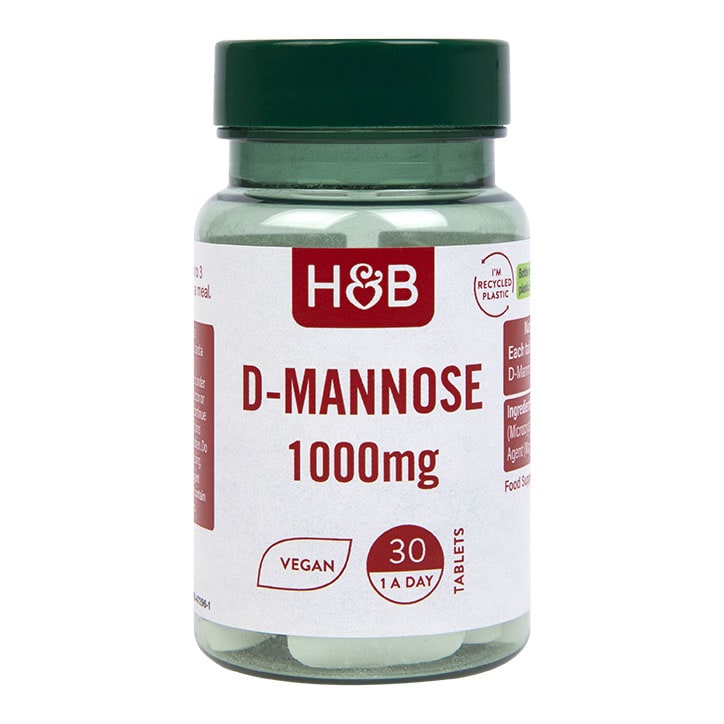 Holland & Barrett D Mannose 1000mg 30 Tablets Food Supplement Holland&Barrett   