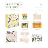 Livingandhome sunflower-scented spa gift set with candle and soap - British product