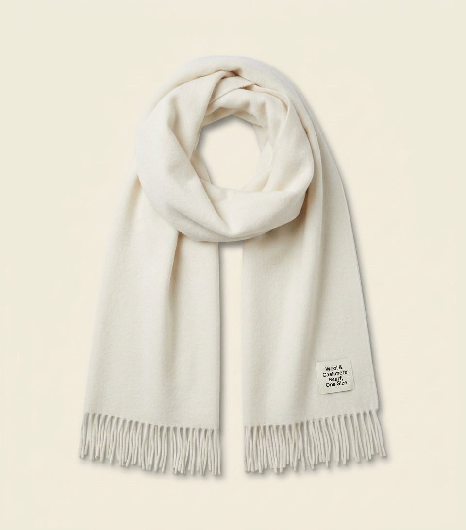 Mulberry small merino wool scarf 200cm x 30cm - British product