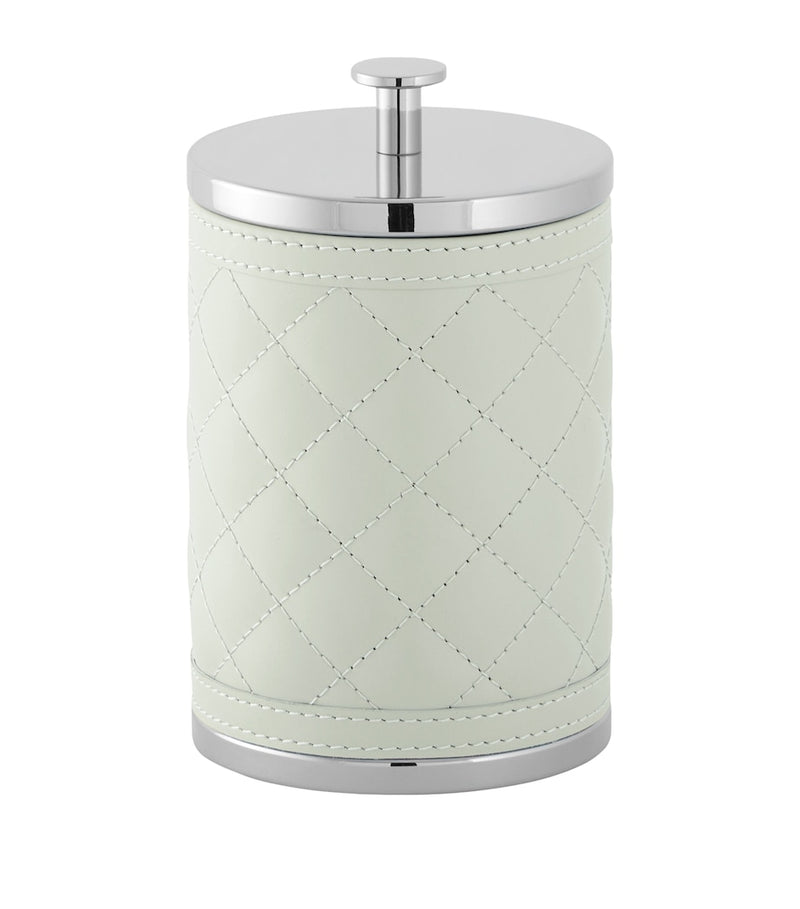 Riviere large quilted leather storage box, UK version