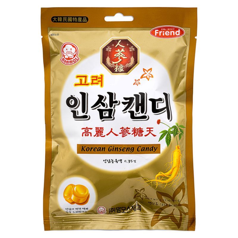 Mammos Korean ginseng candy, traditional sweet (British brand)