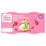 Sainsbury's Little Ones Organic Pear Apple & Strawberry Pots 4x110g GOODS Sainsburys   