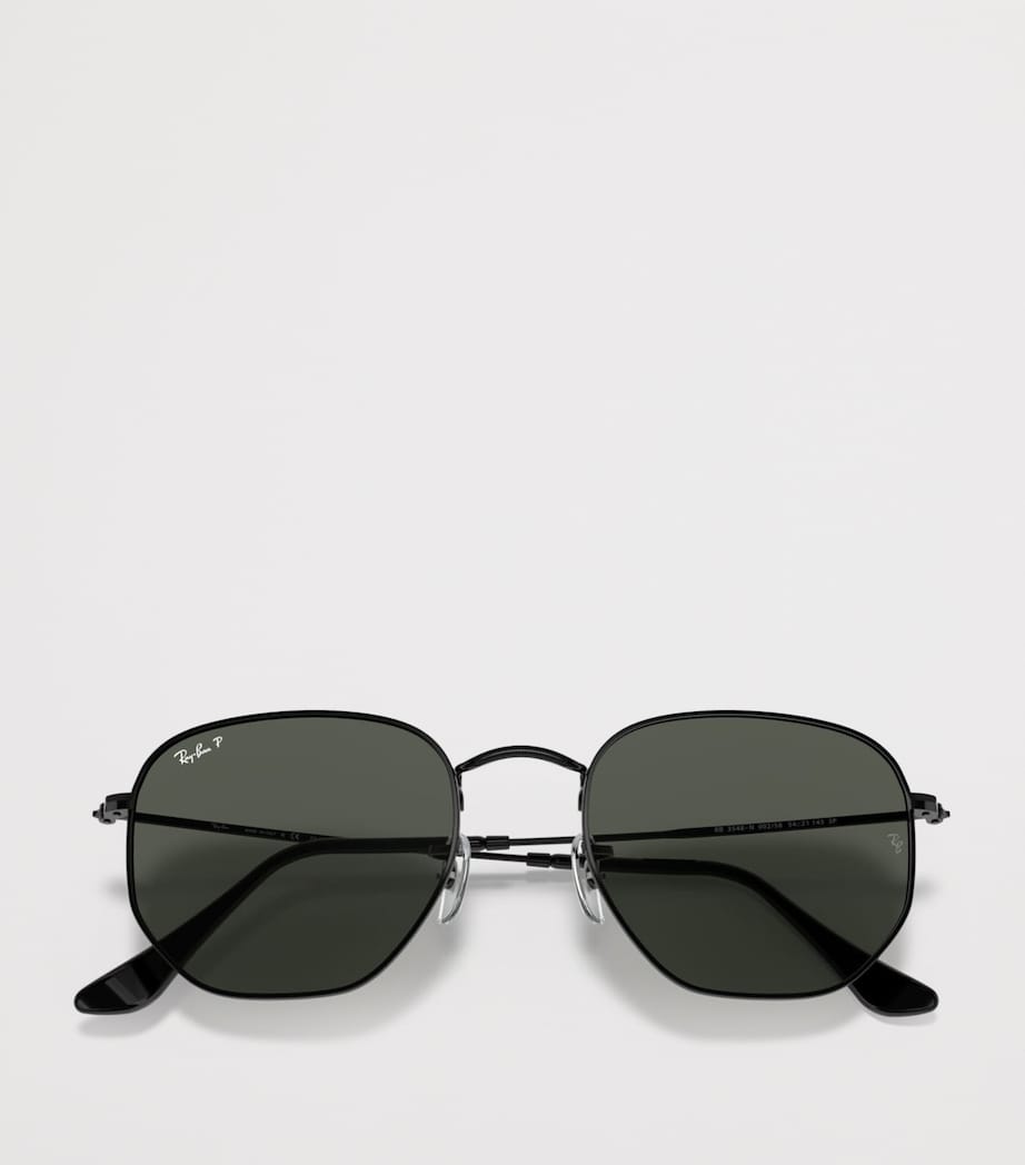 Lunettes de soleil irrégulières hexagonales en métal Ray-Ban, version UK