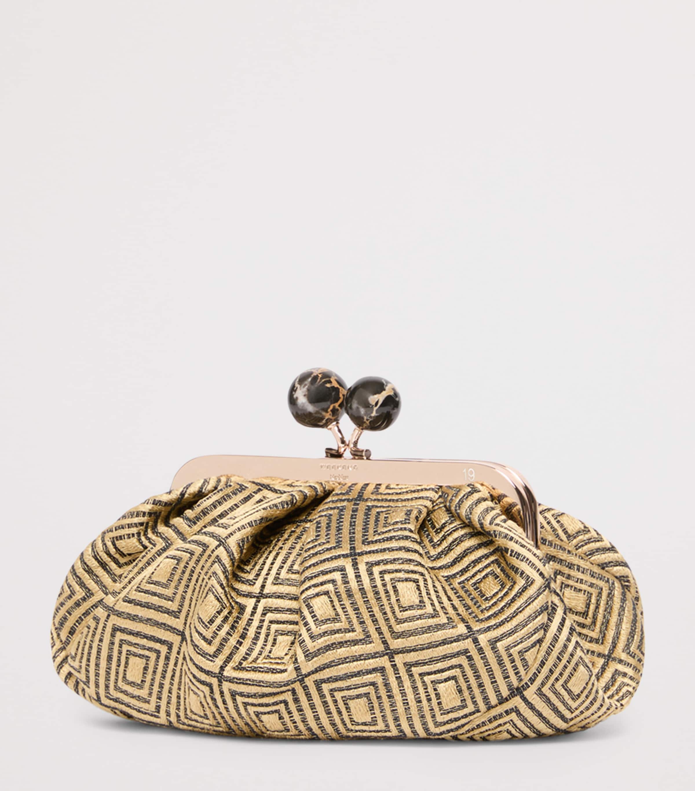 Weekend Max Mara Pasticcino gewebte Jacquard Clutch, importiert aus dem Vereinigten Königreich