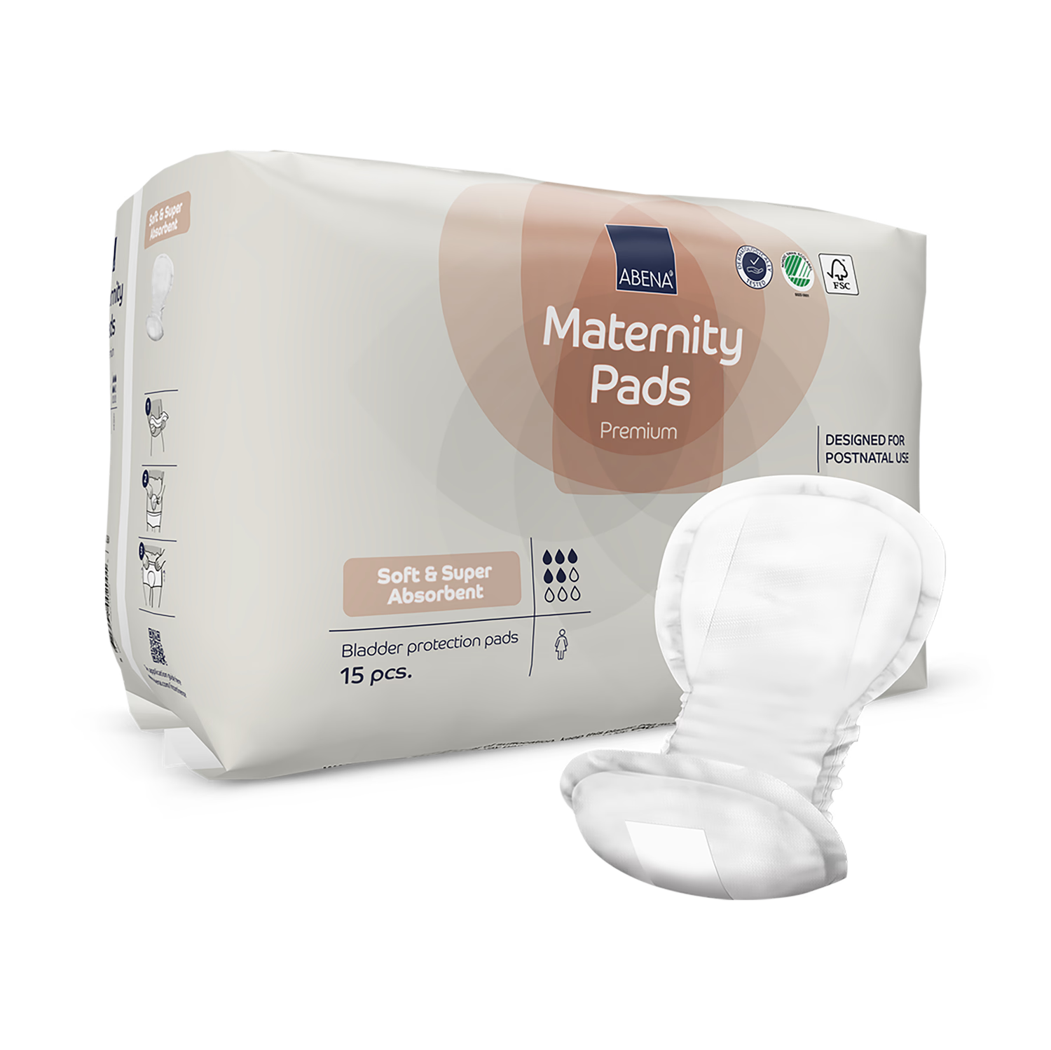 Abena maternity pad Premium 15 Pack - British product