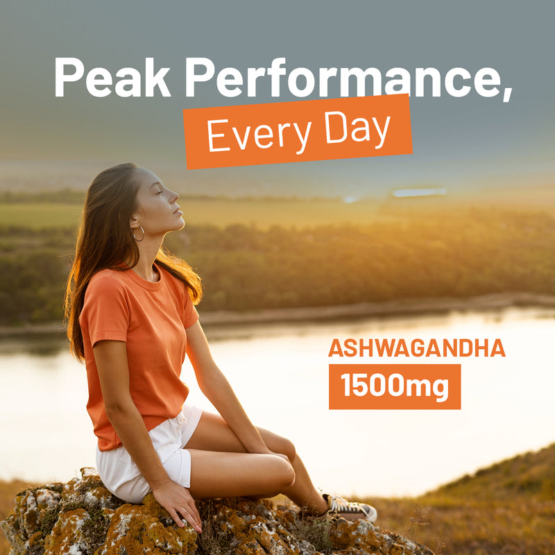 Prowise Healthcare ashwagandha tablets 1500mg 180 count - British product