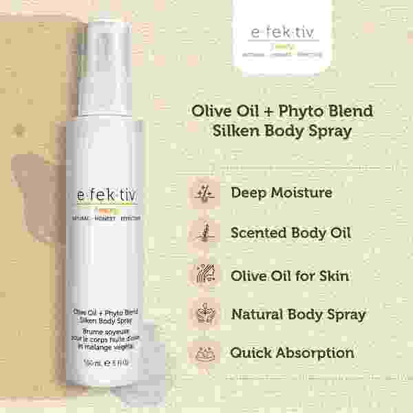 e.fek.tiv olive oil silken body spray 150ml - British product