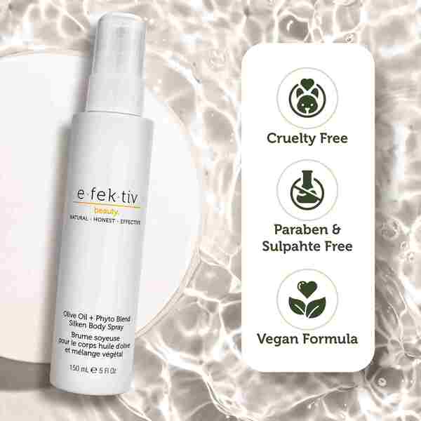 e.fek.tiv olive oil silken body spray 150ml - British product