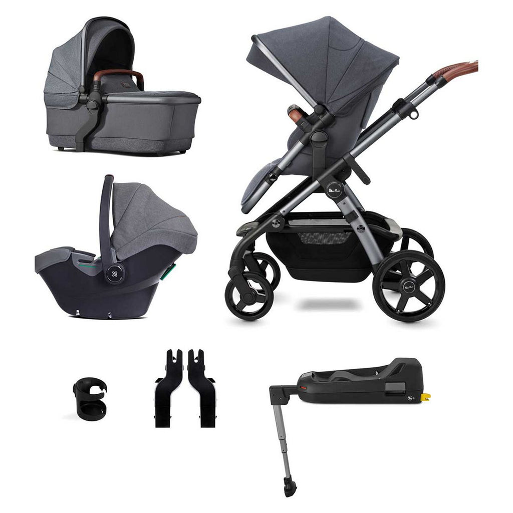 Silver Cross Wave Lunar Pushchair with Travel Pack