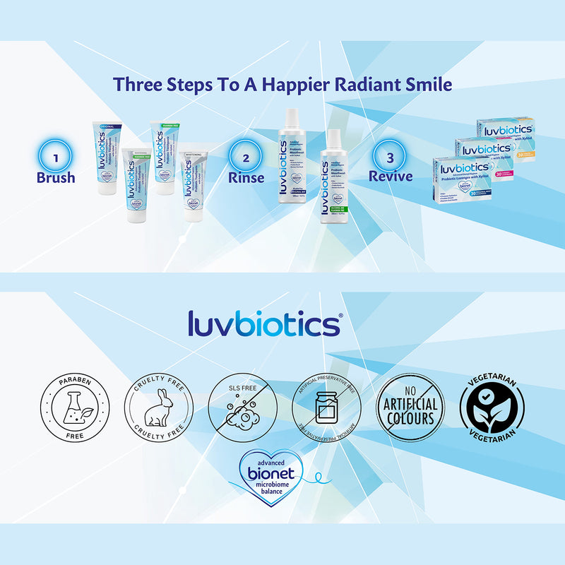 Luvbiotics whitening toothpaste (British brand)