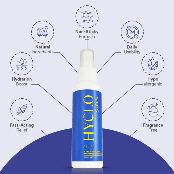 Hyclo Active Sunburn Spray 100ml (British brand)