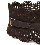 Alaïa leather bustier belt 12cm (British brand)