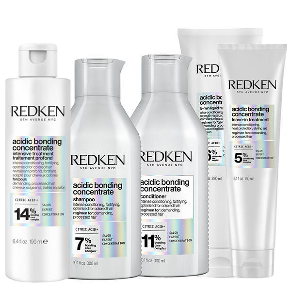 Redken Acidic Bonding Concentrate complete regime treatment set (British brand)