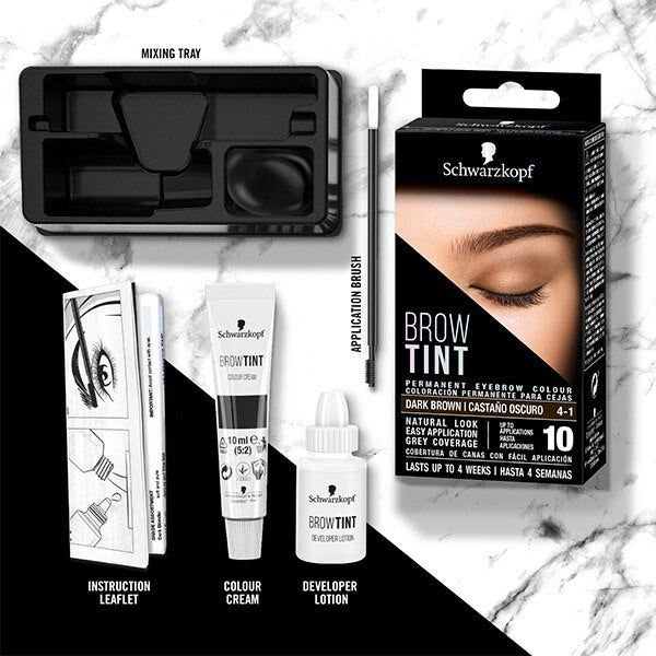 Schwarzkopf Brow Tint Dark Brown Permanent Eyebrow Tint GOODS Superdrug   