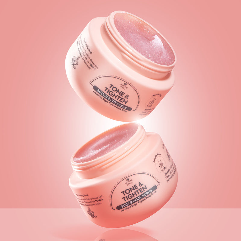 Nature Spell Tone & Tighten Sugar Body Scrub 250ml (British brand)