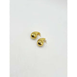 SVNX Mini Waterdrop gold earrings 23mm, imported from the UK