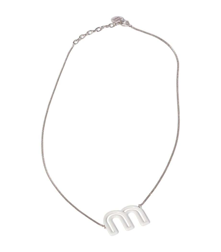 Miu Miu logo chain necklace adjustable length - British product