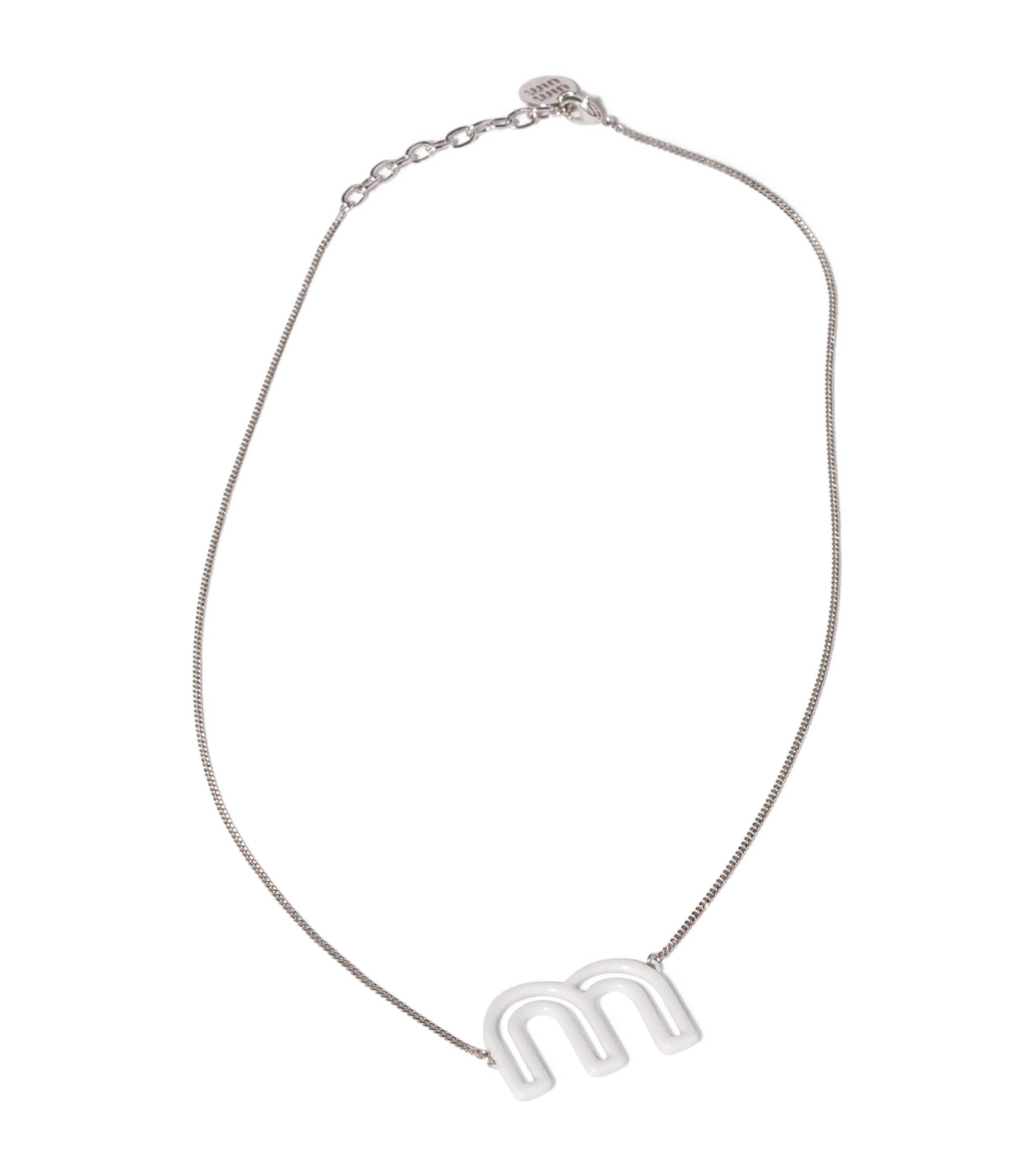 Miu Miu logo chain necklace adjustable length - British product