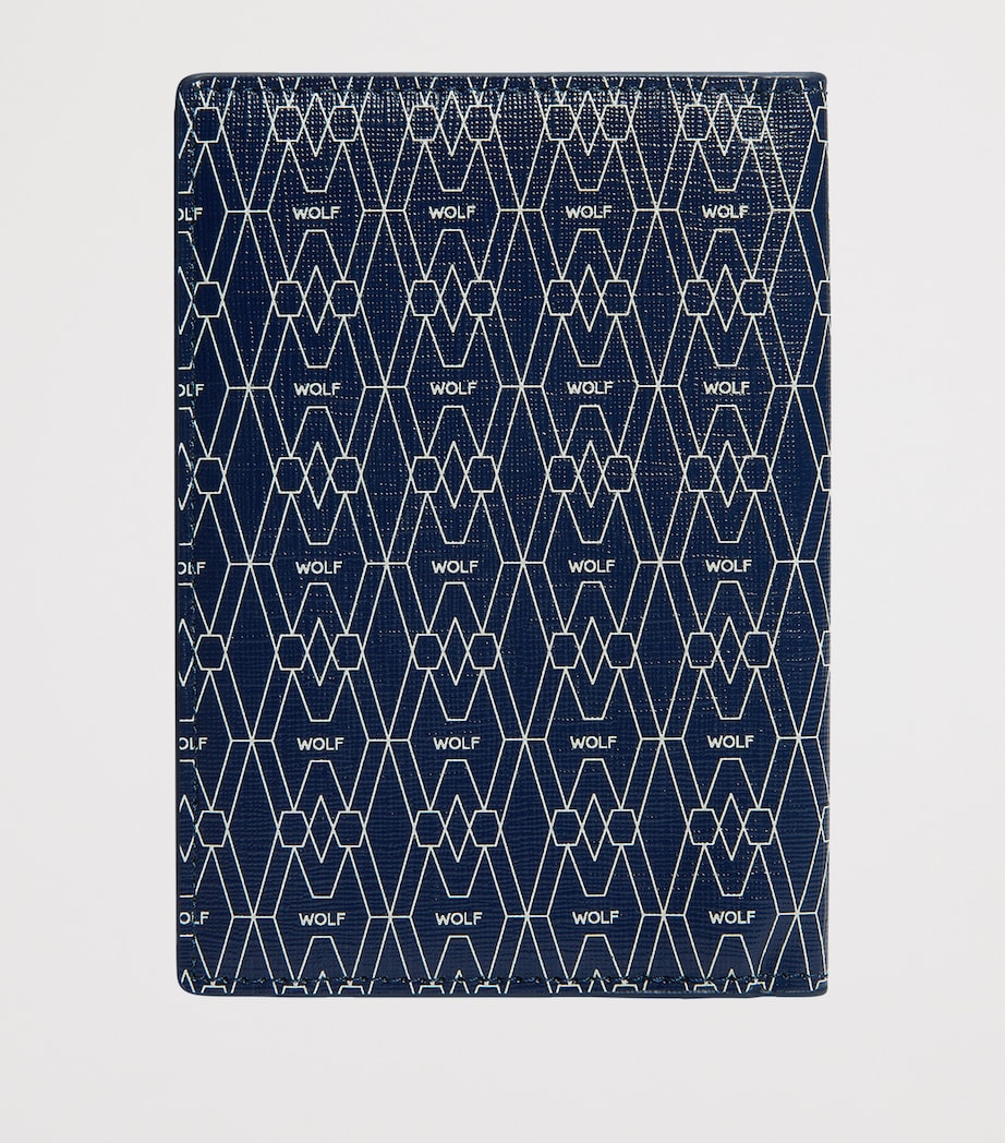 WOLF vegan passport sleeve with RFID protection and card slots (British brand)