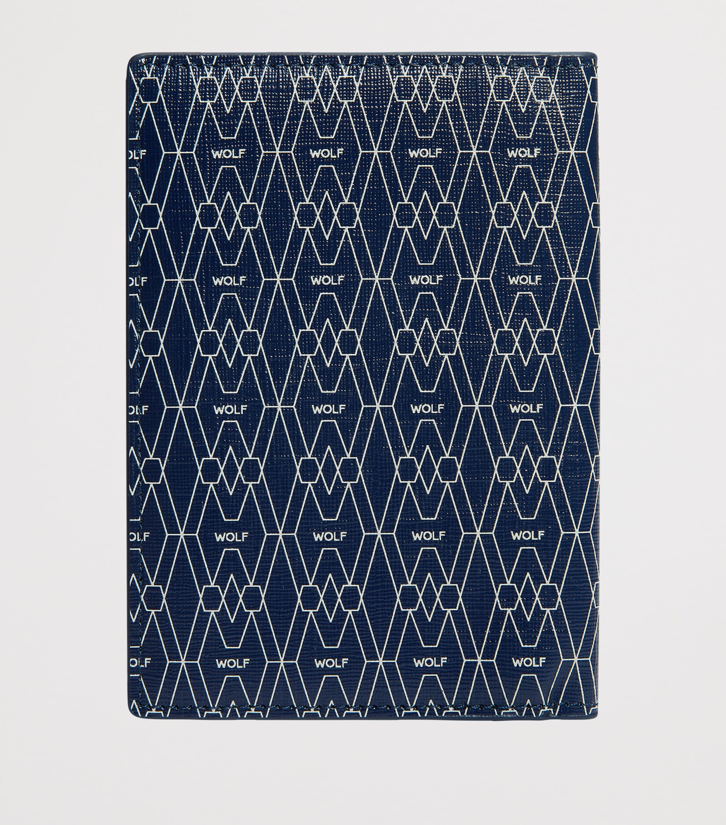 WOLF vegan passport sleeve with RFID protection and card slots (British brand)
