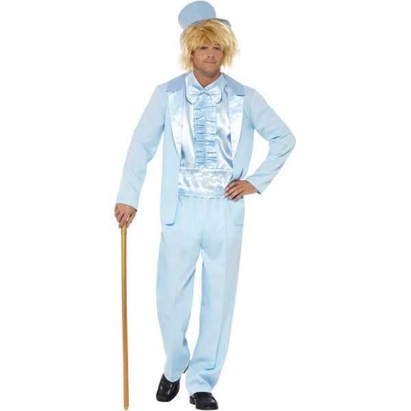 Smiffys 90s Stupid Tuxedo Costume blue (British brand)