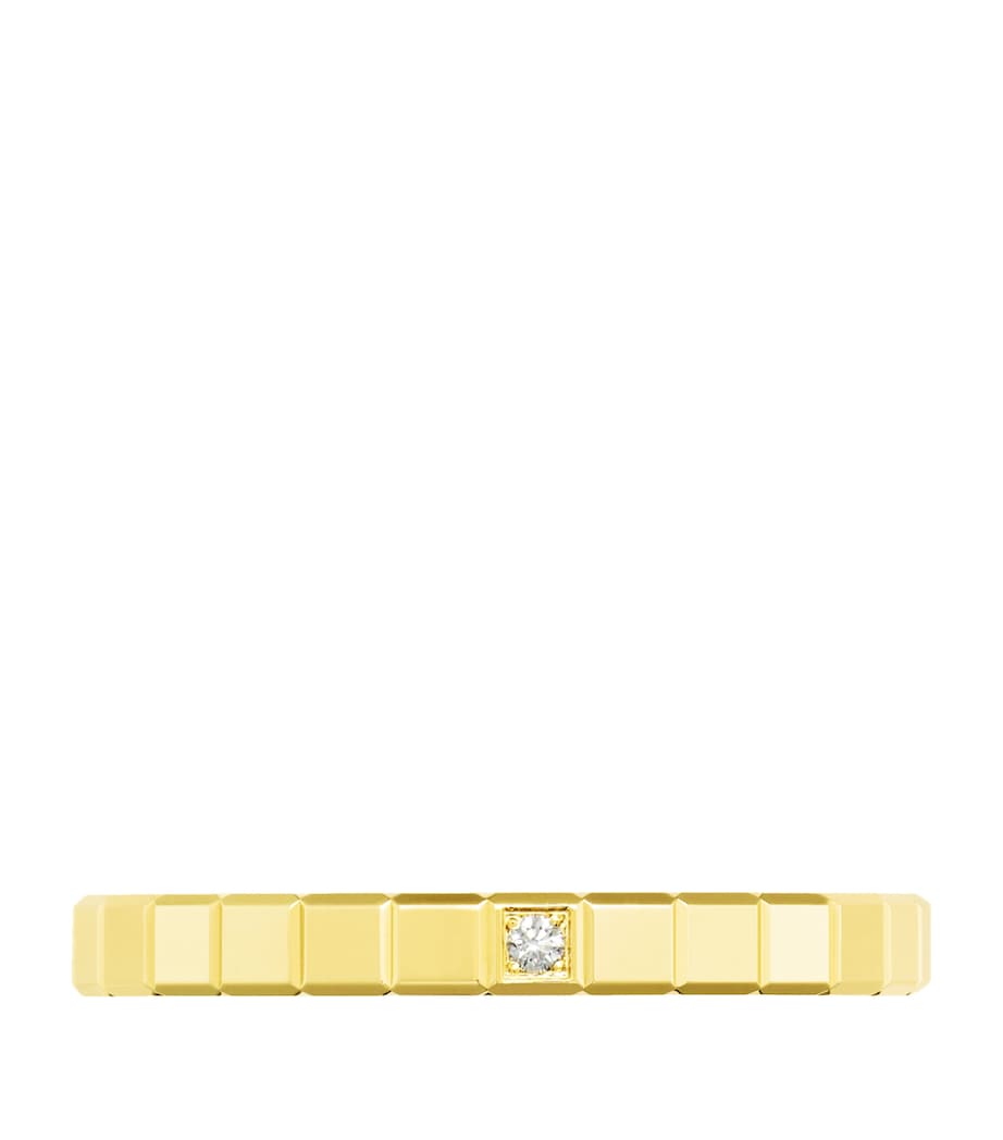 Chopard Ice Cube ring yellow gold diamond - British product
